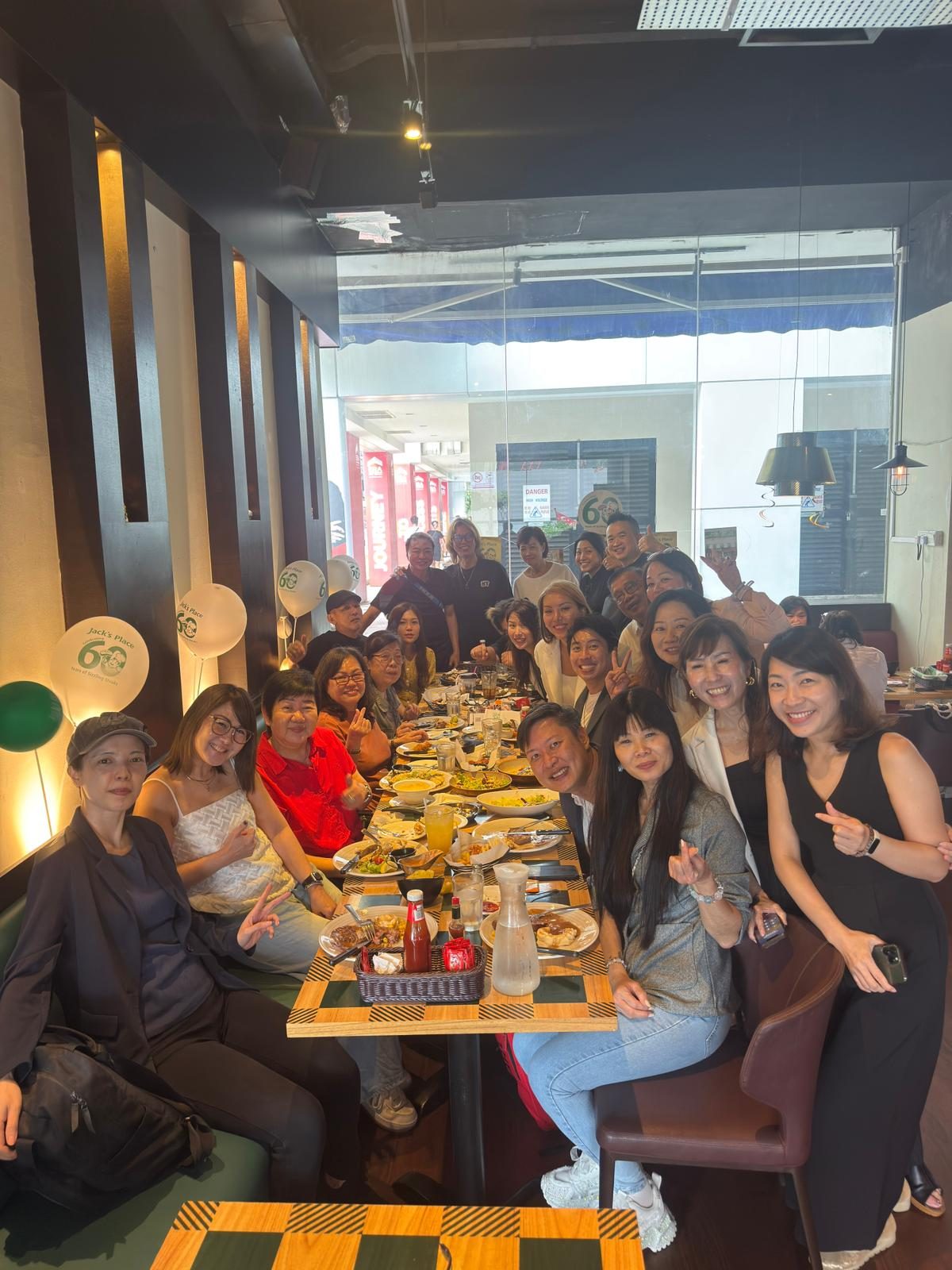 BR Academy members at a community dinner