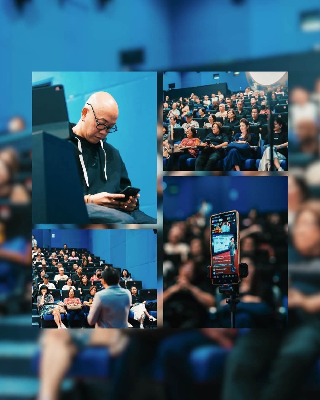 Paul Ang coaching a full room of learners on their phones